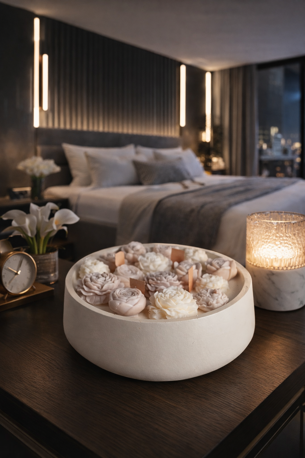 Mak Fleur: Velas Decorativas de Diseño Floral Elegante