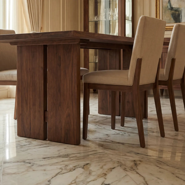 Mesa de Comedor Eris para 4 sillas en Nogal · Escultural - vista alternativa
