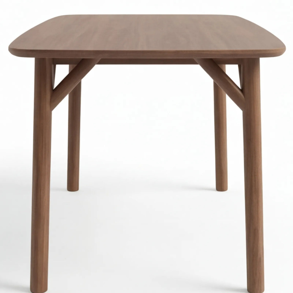 Comedor Farel en Nogal y Rosa Morada Sólida · Escultural y Orgánico