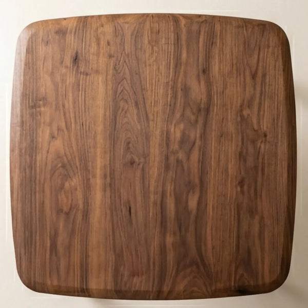 Mesa de Comedor Fio para 4 sillas en Nogal con estructura en Rosa Morada Sólida · Escultural - vista alternativa