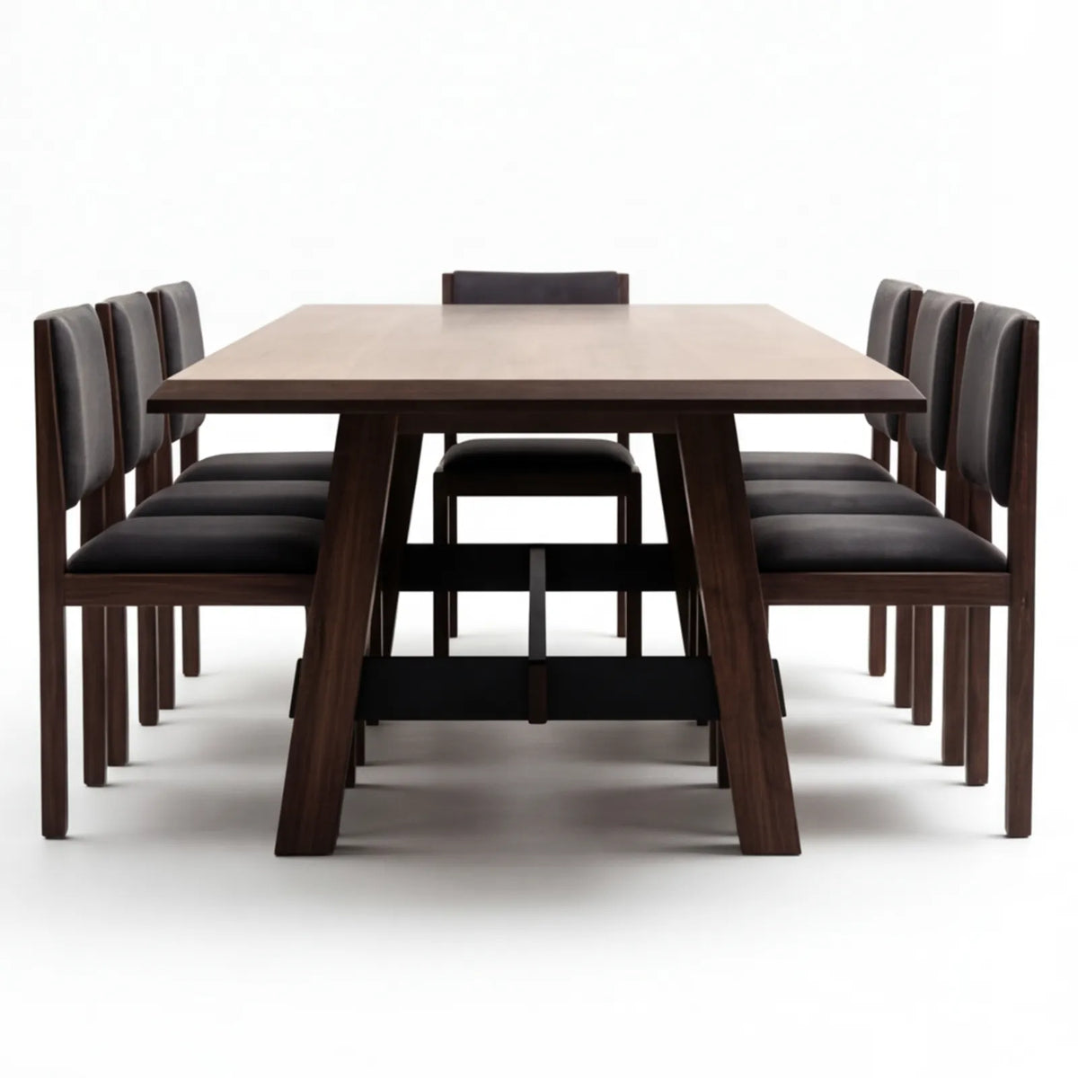 Comedor Hester en Nogal · Escultural