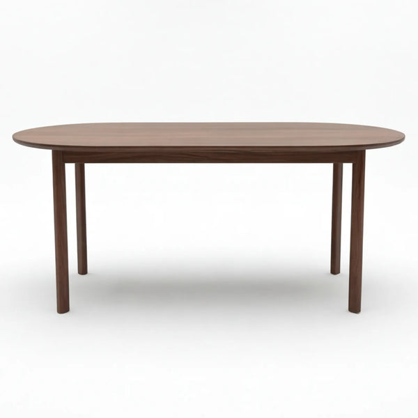 Mesa de Comedor Maren para 6 sillas en Nogal y Rosa Morada Sólida en nogal americano, vista principal completa