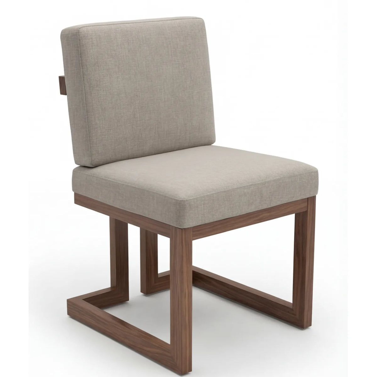 Comedor Montel en Nogal y Rosa Morada Sólida · Esencial