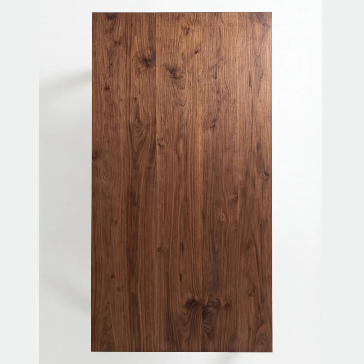 Mesa de Comedor Nervin para 6 sillas en Nogal con detalles en Rosa Morada Sólida · Arquitectónico