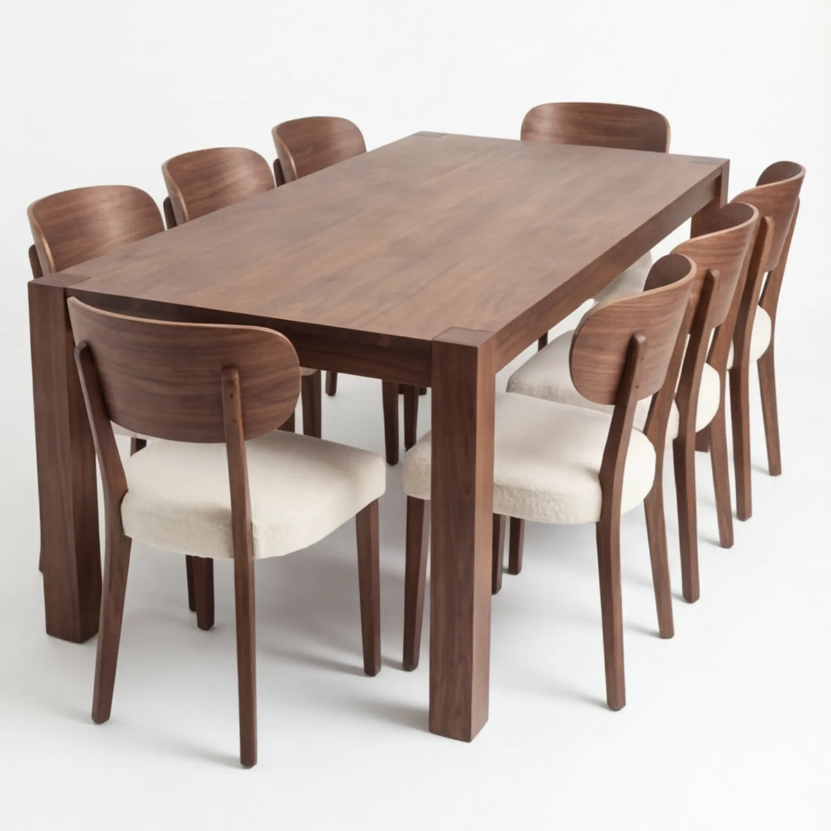 Comedor Novaro en Nogal y Madera Sólida · Arquitectónico