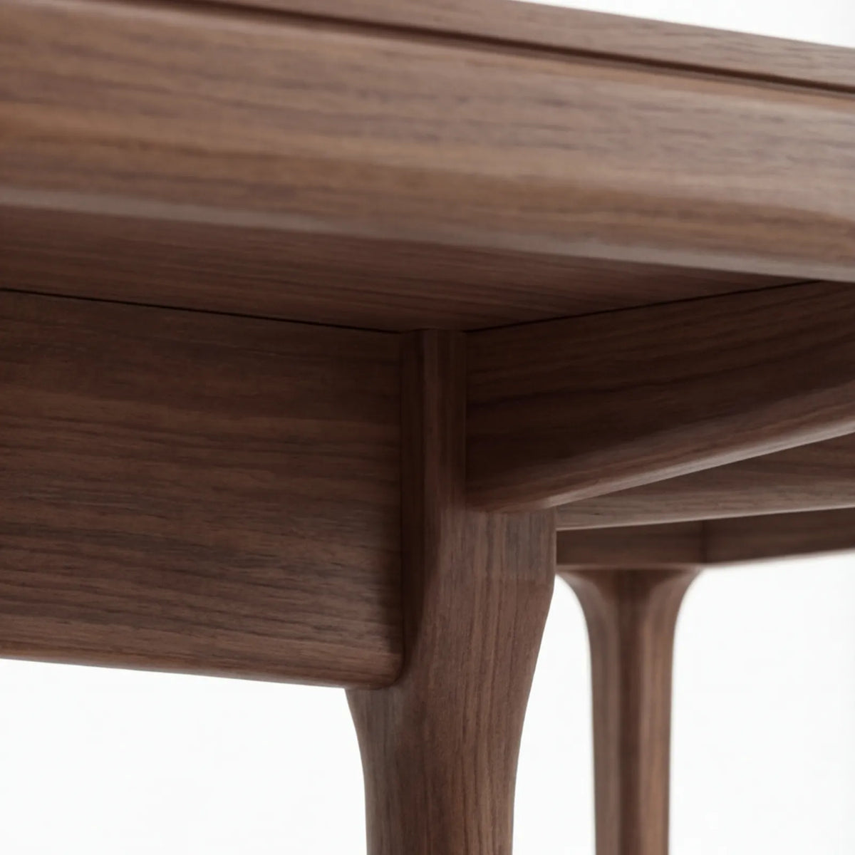 Mesa de Comedor Orizzonte para 8 sillas en Nogal y Rosa Morada · Escultural