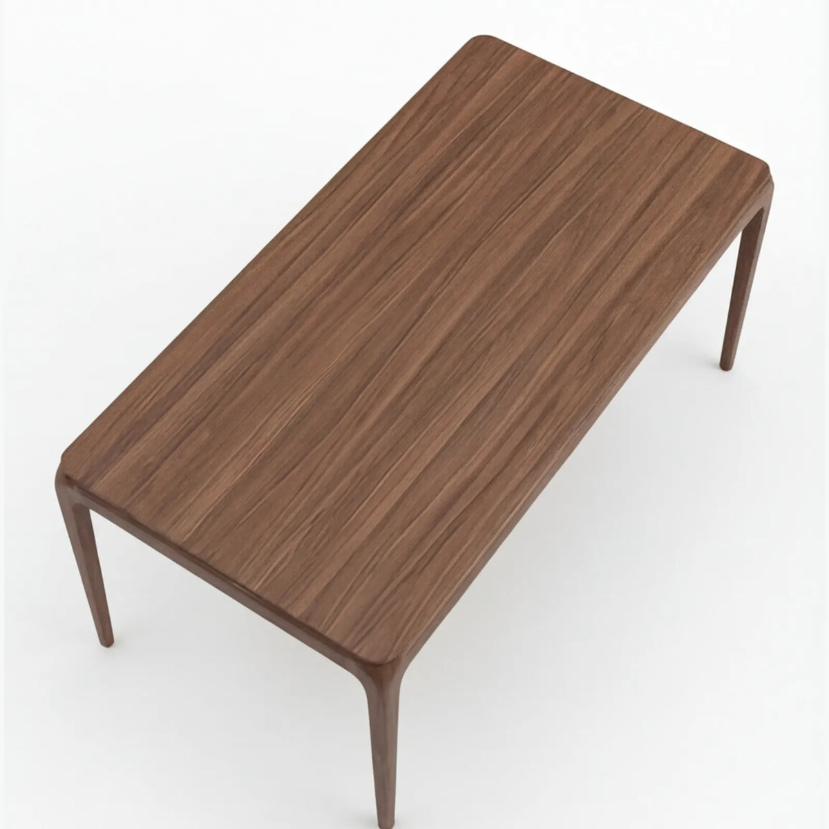 Mesa de Comedor Orizzonte para 8 sillas en Nogal y Rosa Morada · Escultural