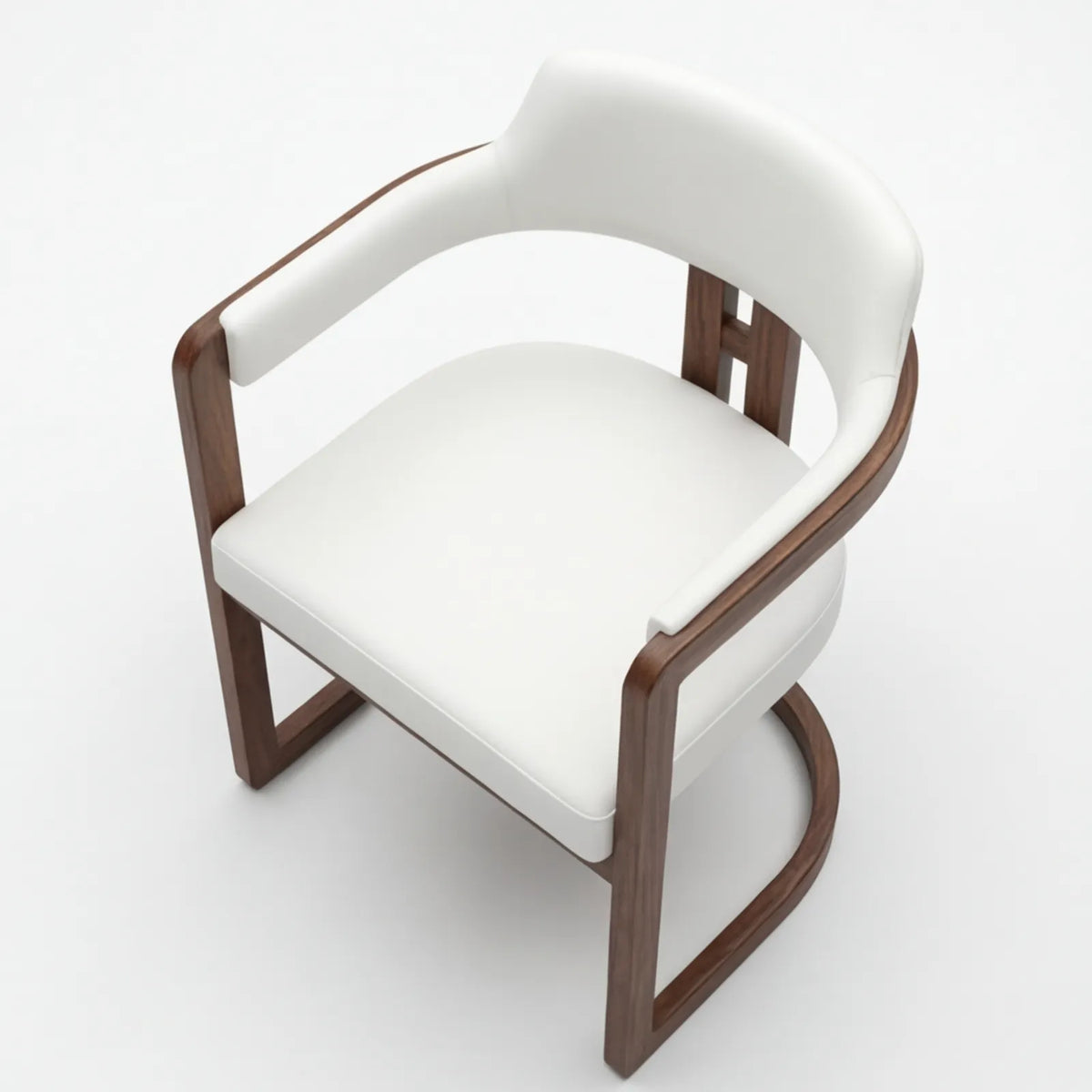 Conjunto de Comedor Diadem en Nogal y Rosa Morada Sólida · Presencia Arquitectónica