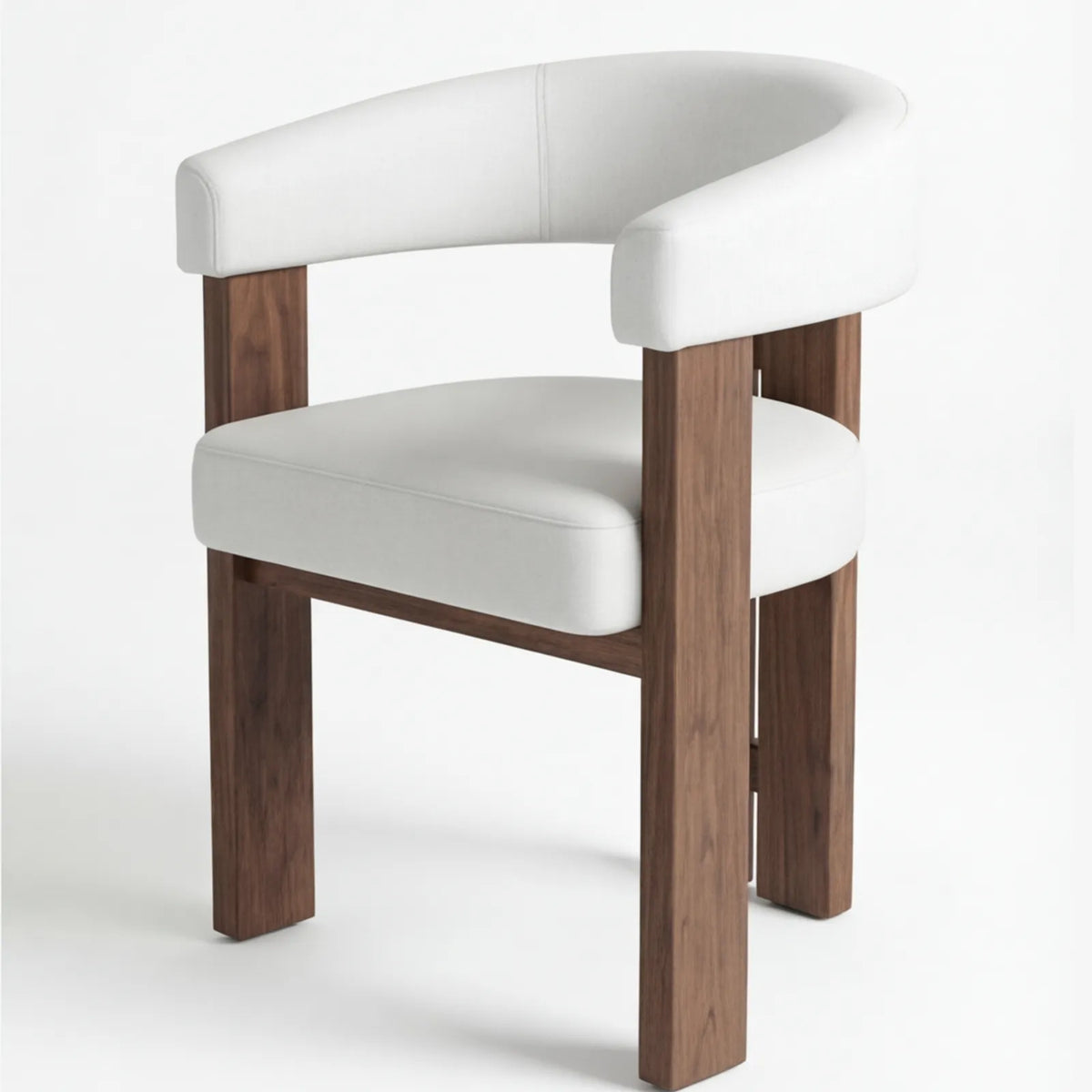 Conjunto de Comedor Zafiro en Nogal con sillas en madera sólida · Escultural
