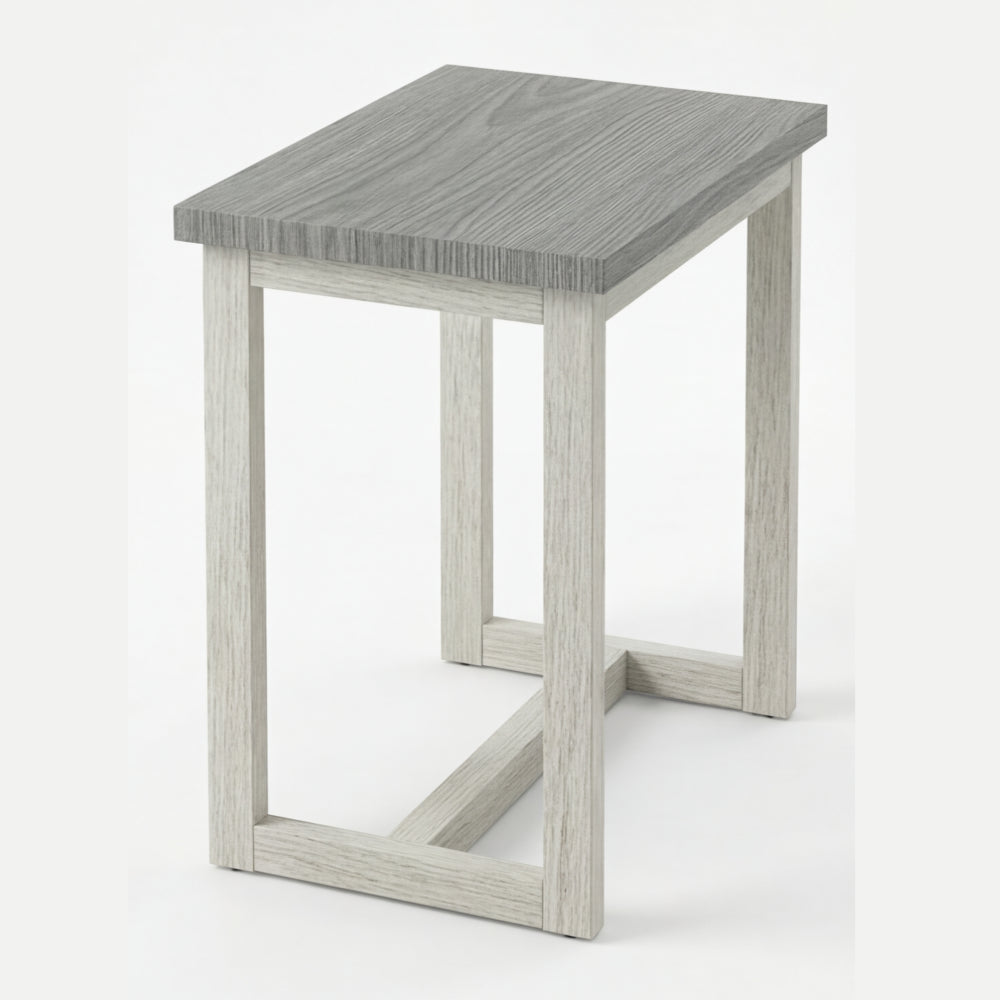 Mesa Lateral Fjord en Madera Natural · Escultural