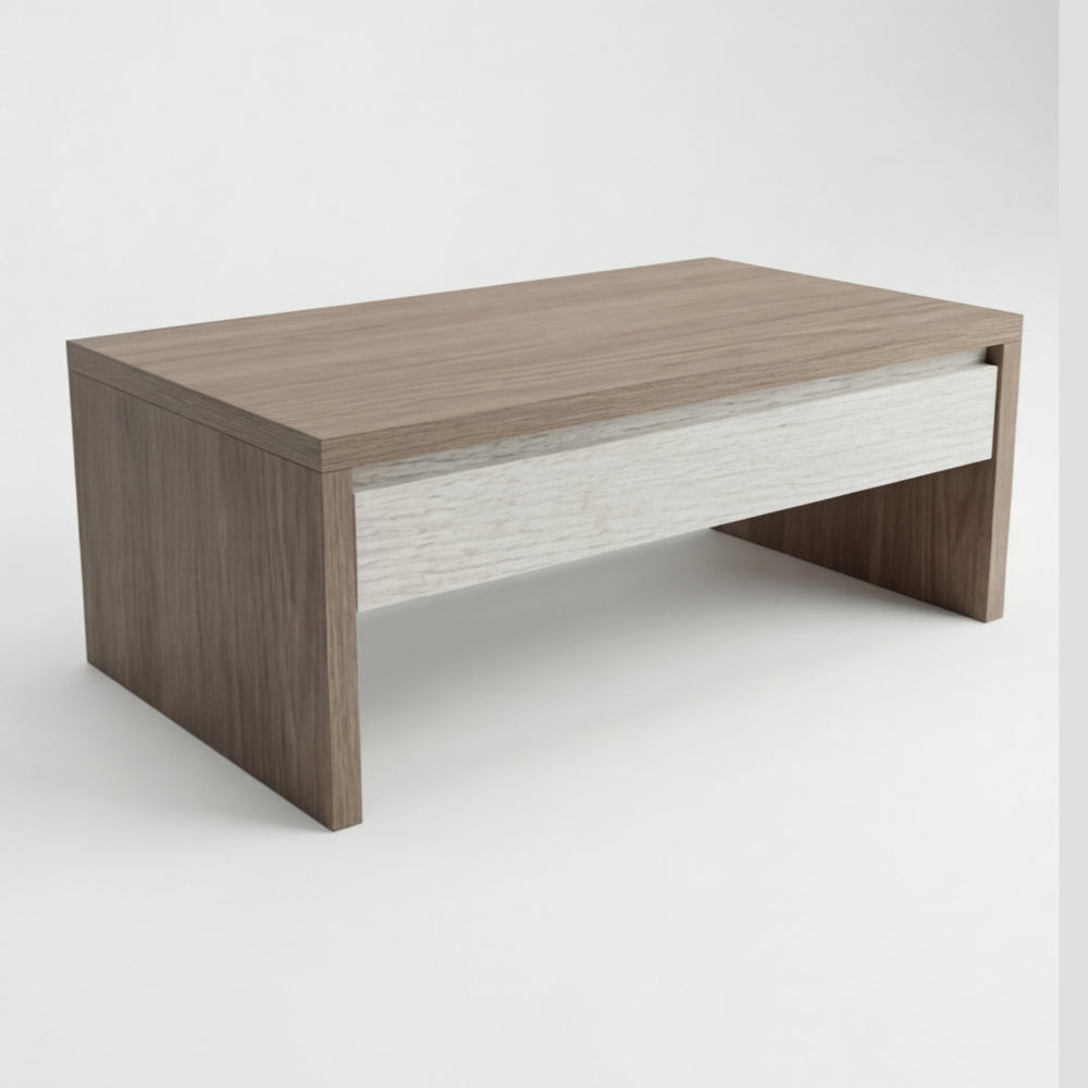 Mueble de TV Bicolor en Madera Natural · Arquitectónico