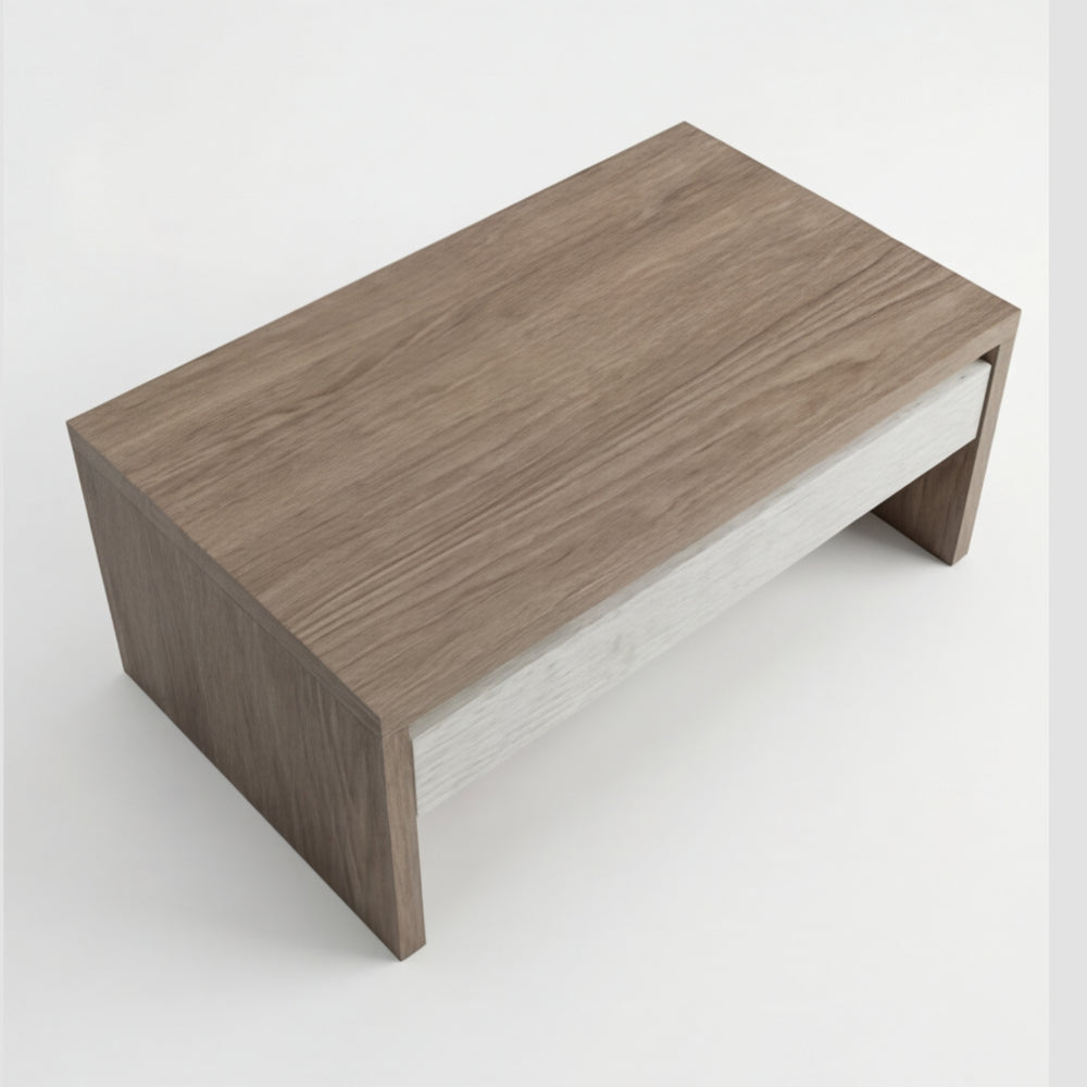 Mueble de TV Bicolor en Madera Natural · Arquitectónico
