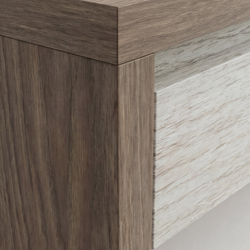 Mueble de TV Bicolor en Madera Natural · Arquitectónico
