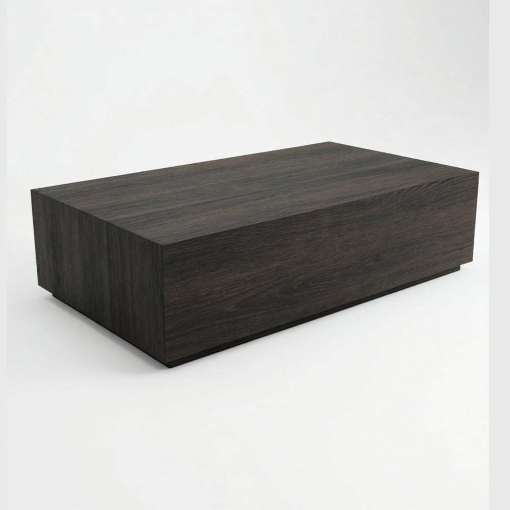 Mesa Centro Ébano en Madera Natural · Arquitectónico