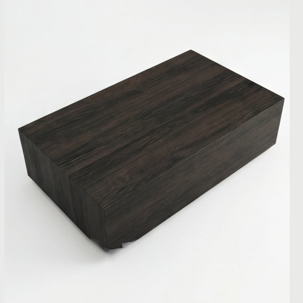 Mesa Centro Ébano en Madera Natural · Arquitectónico