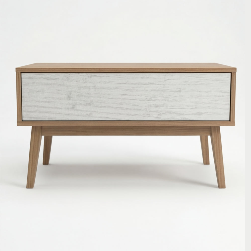 Mesa Centro Mid-Century en Madera Natural · Arquitectónico