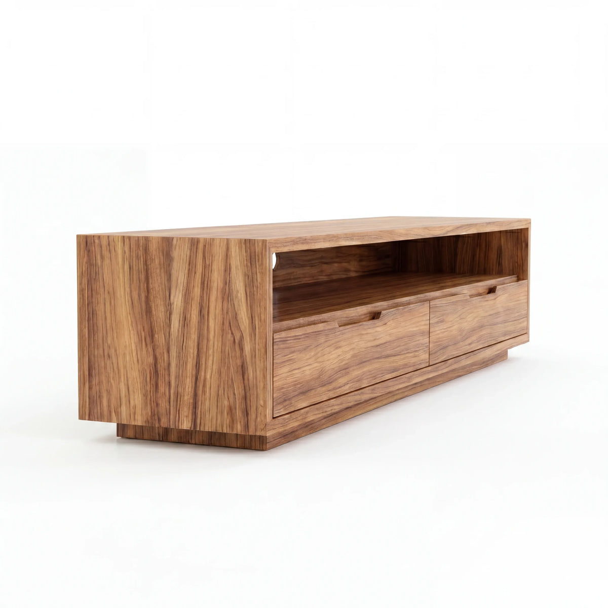 Mueble de TV Arven · Madera Exótica · Diseño Minimalista