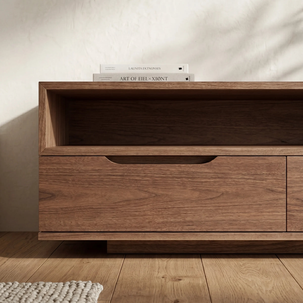Mueble de TV Clyne | Nogal | Elegante Diseño Moderno