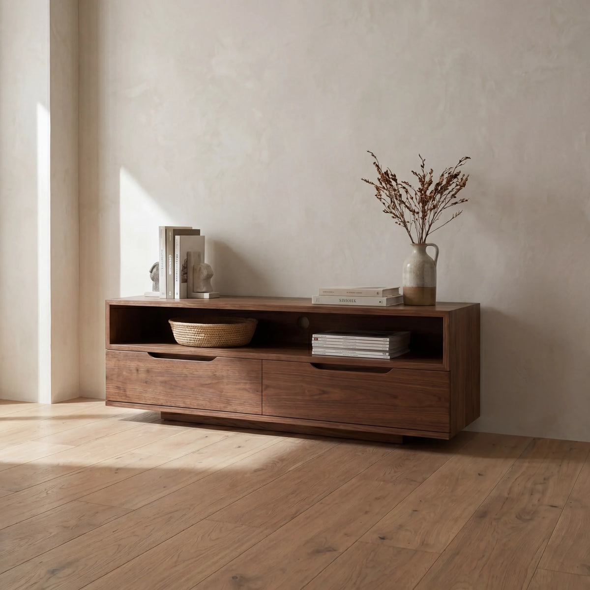 Mueble de TV Clyne | Nogal | Elegante Diseño Moderno