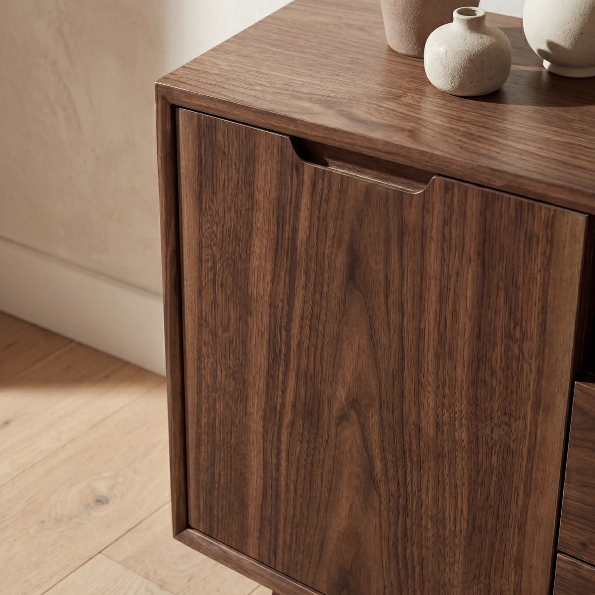 Mueble de TV Coren · Nogal y Rosa · Diseño Premium