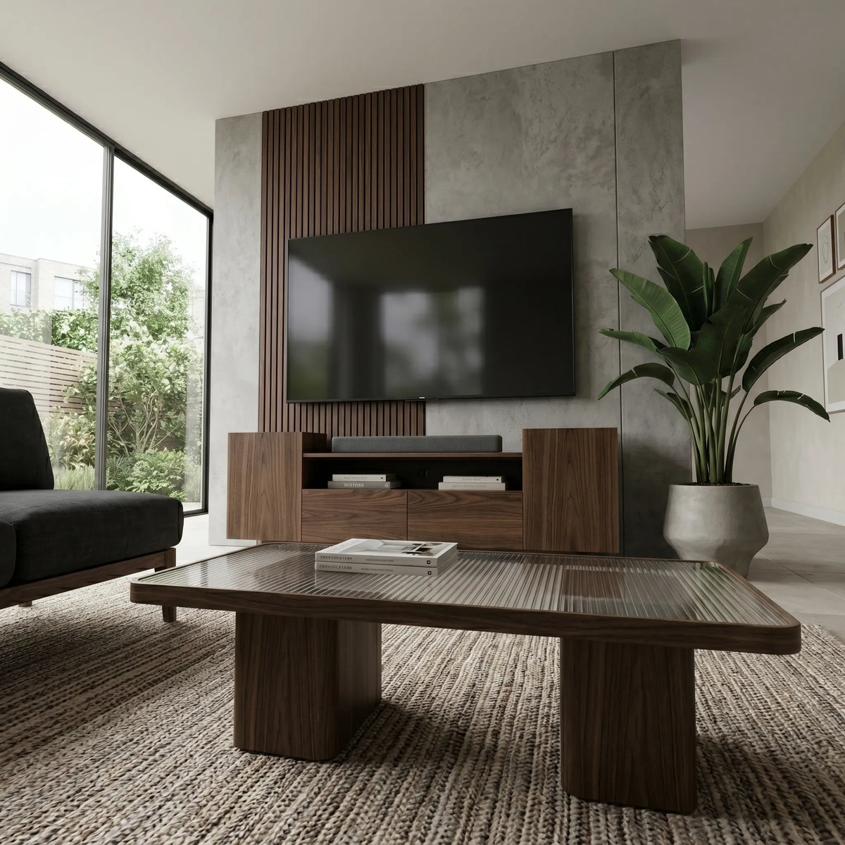 Mueble de TV Draven · Nogal · Sofisticación Moderna