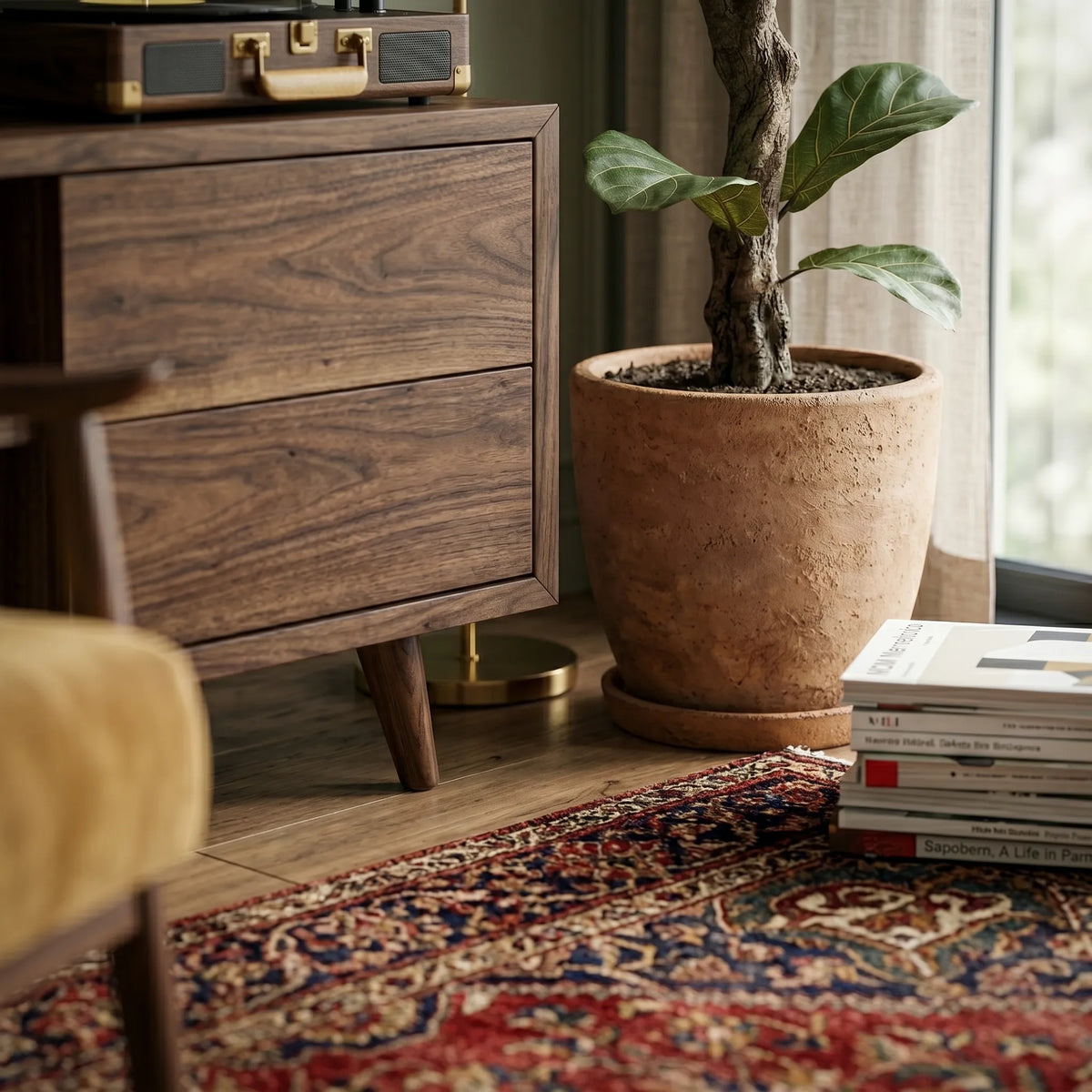 Mueble de TV Norvé | Nogal Elegante y Funcional