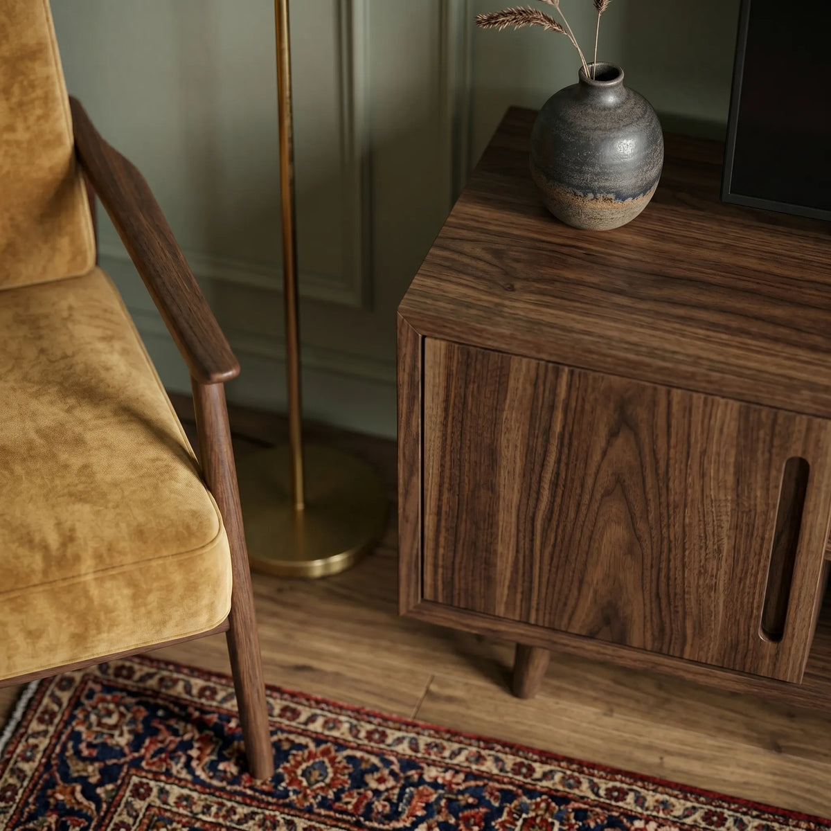 Mueble de TV Norvé | Nogal Elegante y Funcional