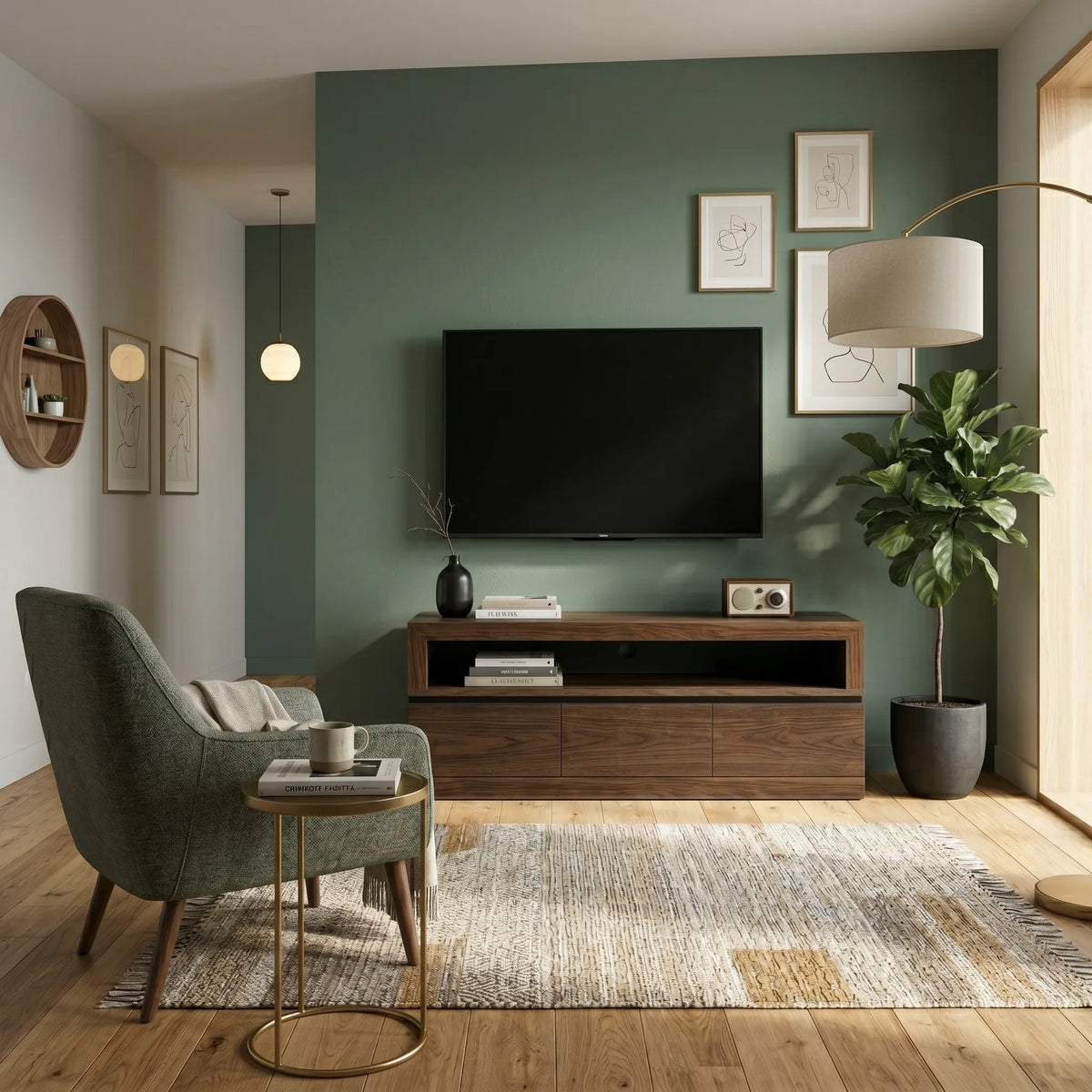 Mueble de TV Téron · Nogal · Elegancia Moderna