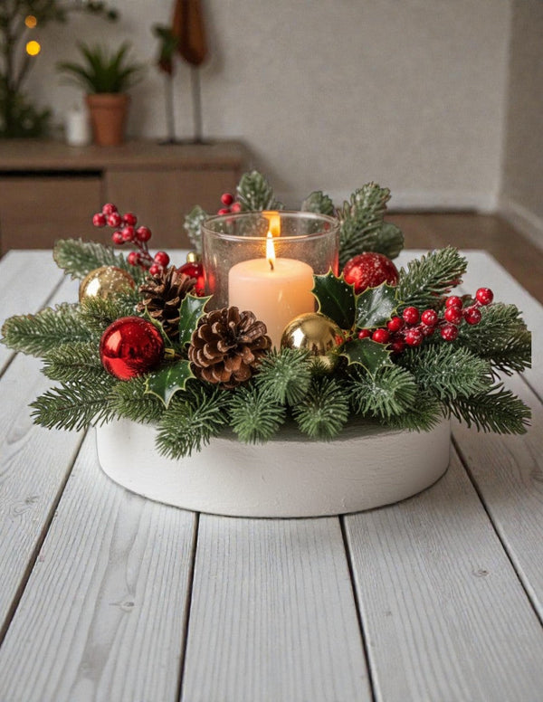 Centro de mesa navideño mod. Refugio navideño - vista alternativa