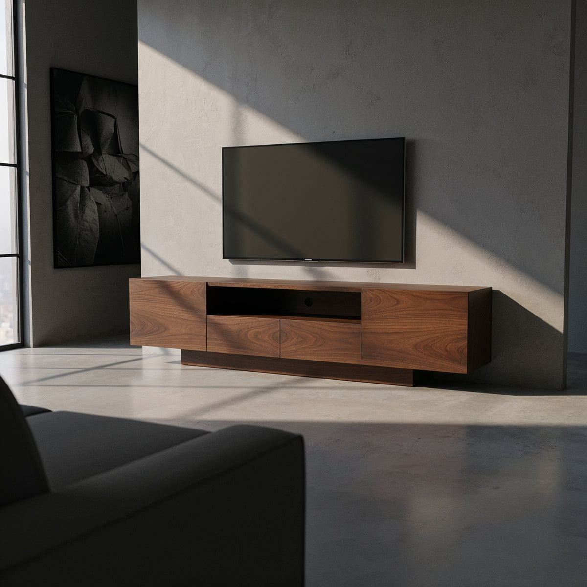 Mueble de TV Luvor Nogal · Elegancia atemporal