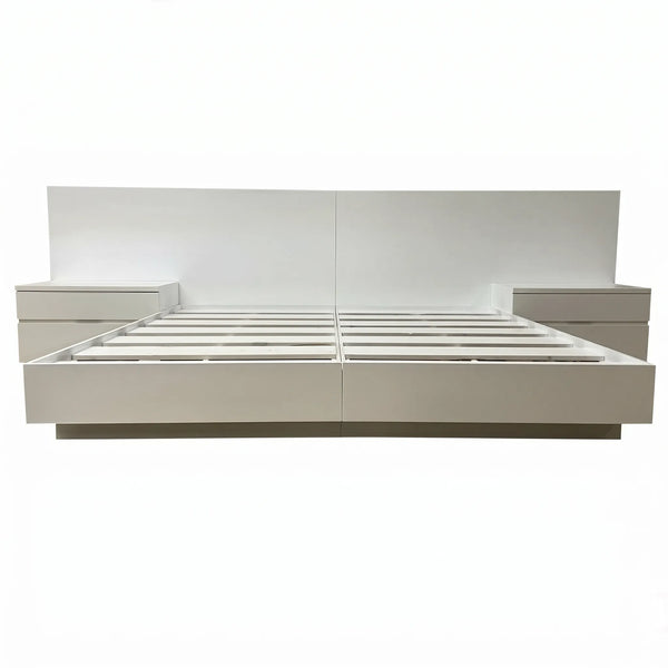 Juego de Recámara Gloss en MDF Blanco Alto Brillo - Foto 1 Lemich