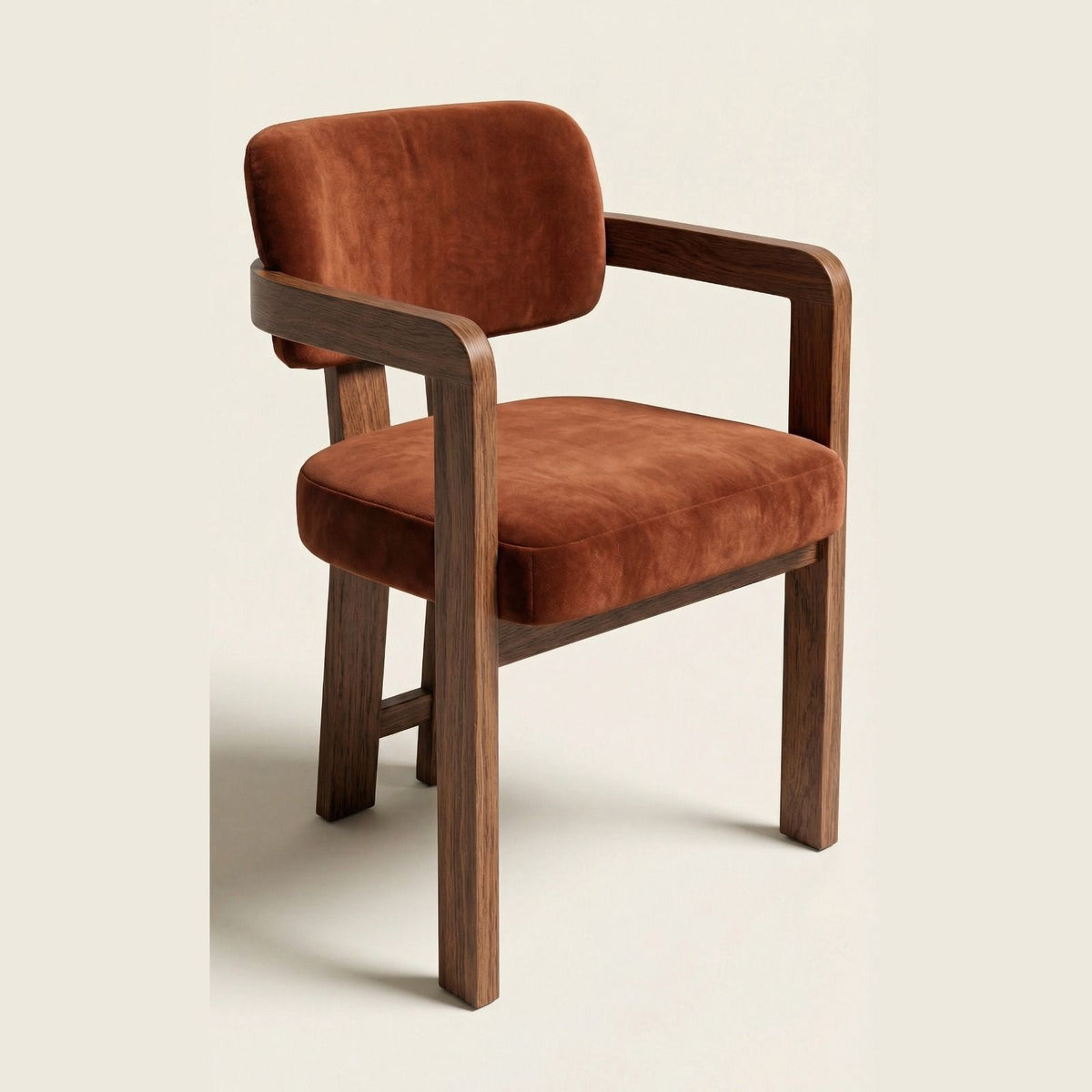 Silla Exalt en Rosa Morada Sólida y Terciopelo · Escultural
