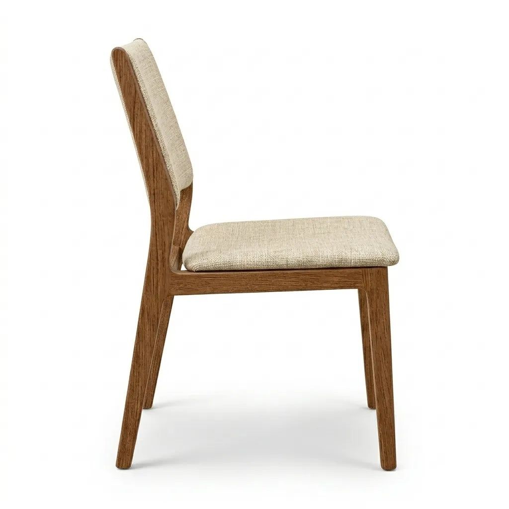 Silla Fingere | Rosa Morada Moderna con Parota Elegante