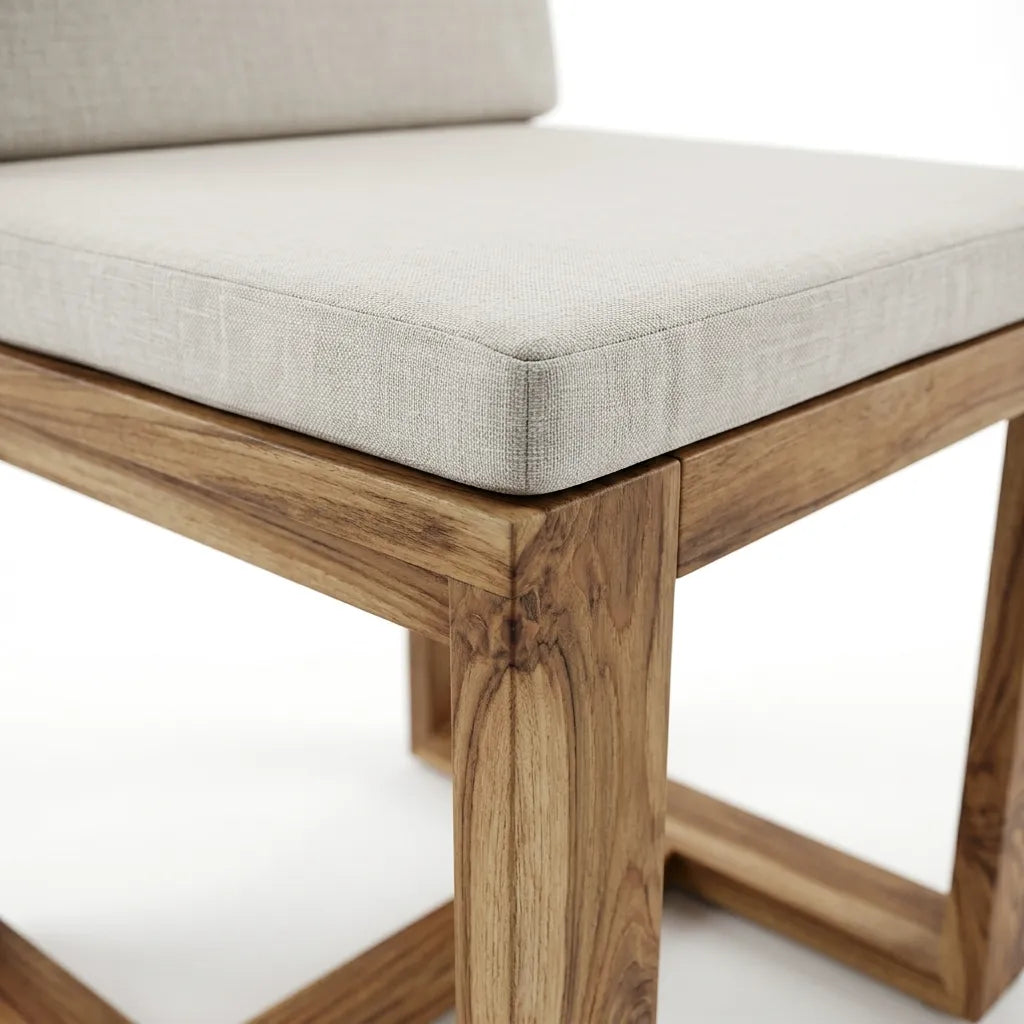Silla Lemich Teca Natural | Diseño Sofisticado