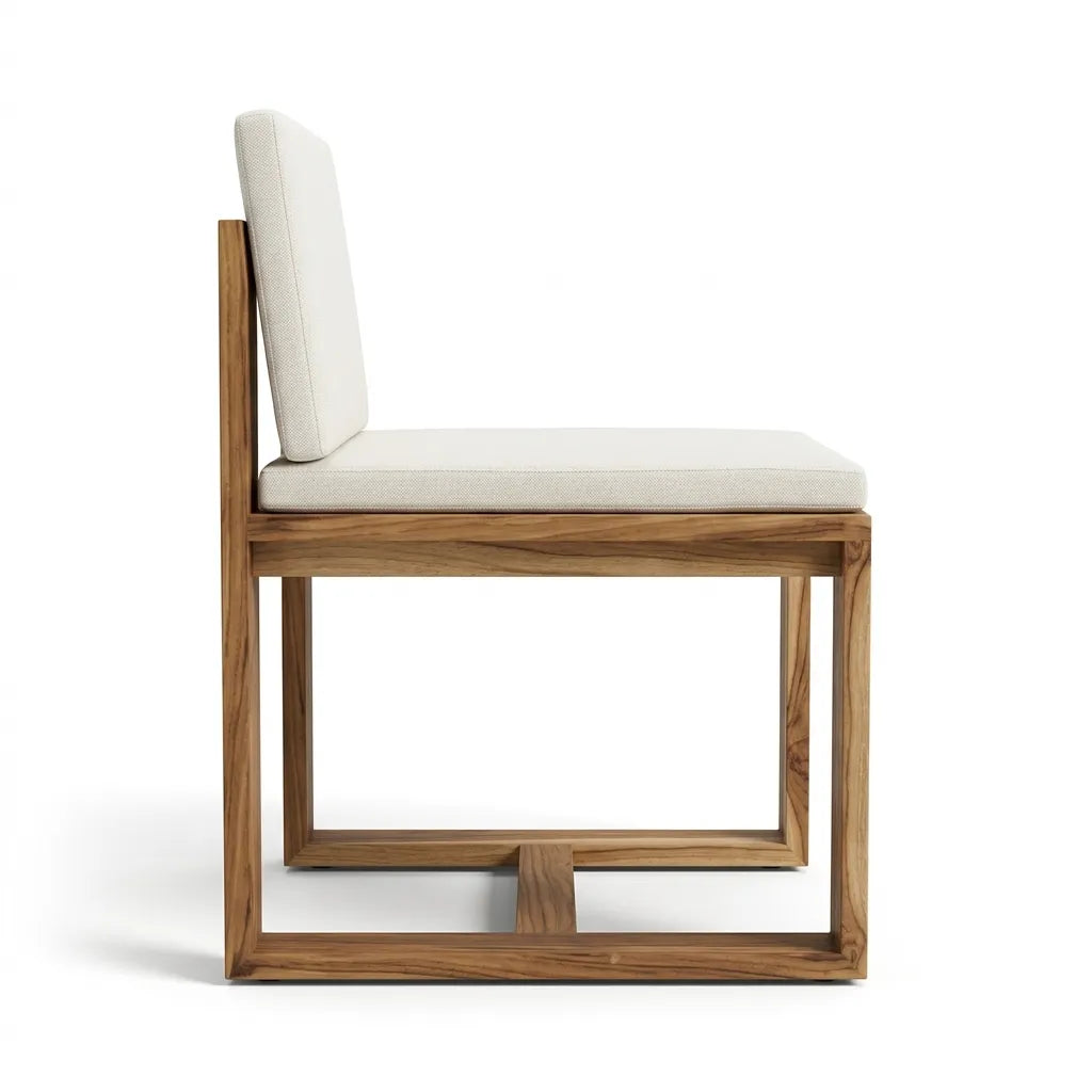 Silla Lemich Teca Natural | Diseño Sofisticado