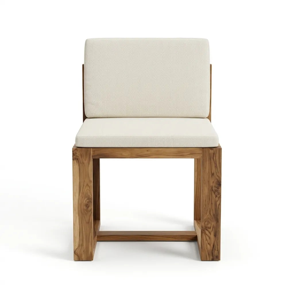 Silla Lemich Teca Natural | Diseño Sofisticado