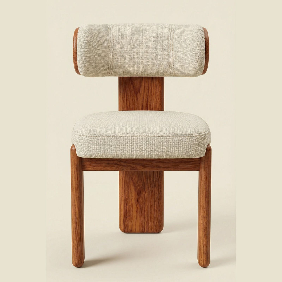 Silla Loris en Madera Sólida Rosa Morada · Escultural