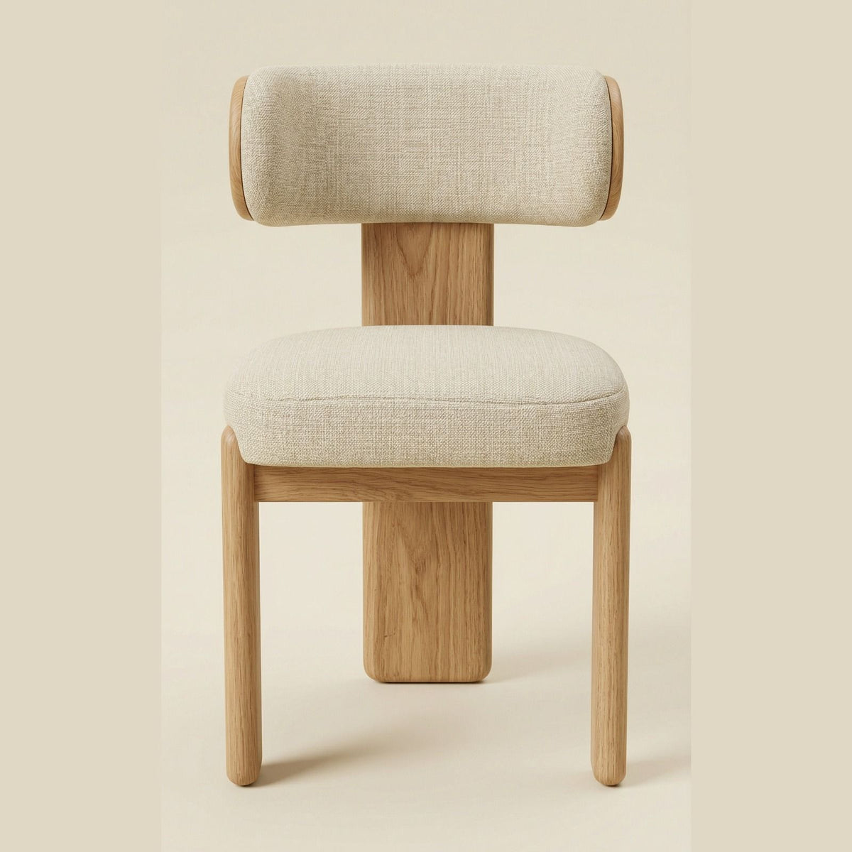 Silla Loris en Madera Sólida Rosa Morada · Escultural