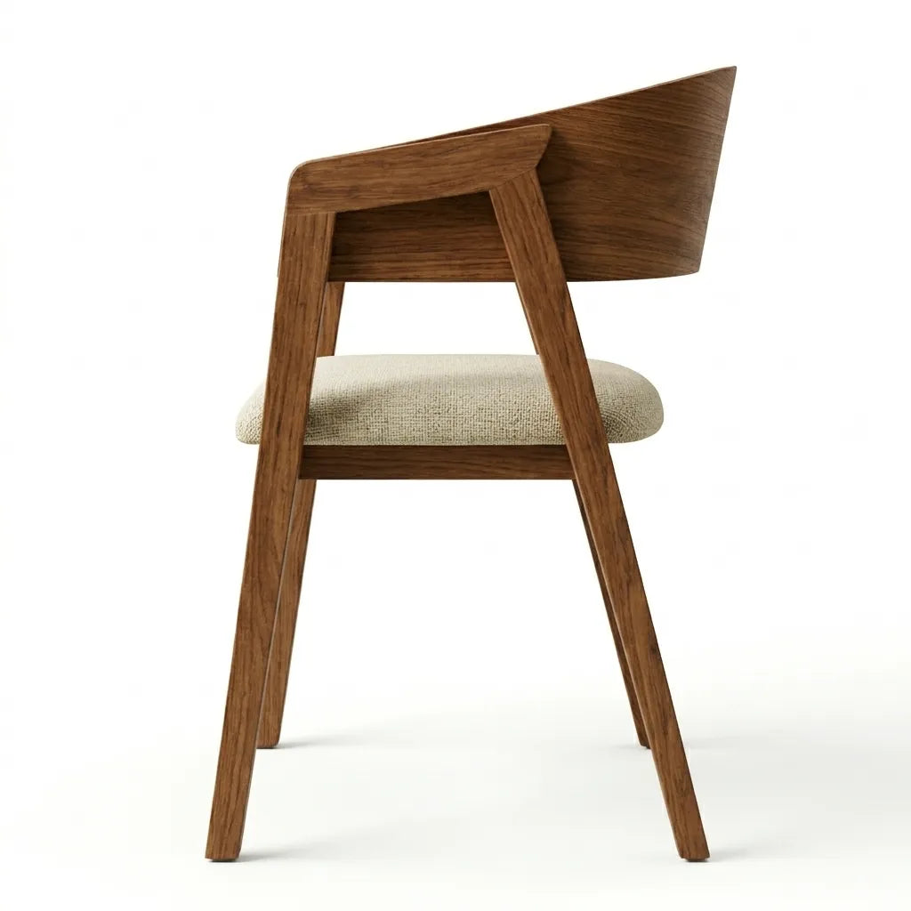 Silla Moderna Enzzi · Nogal Elegante | Lujo Orgánico
