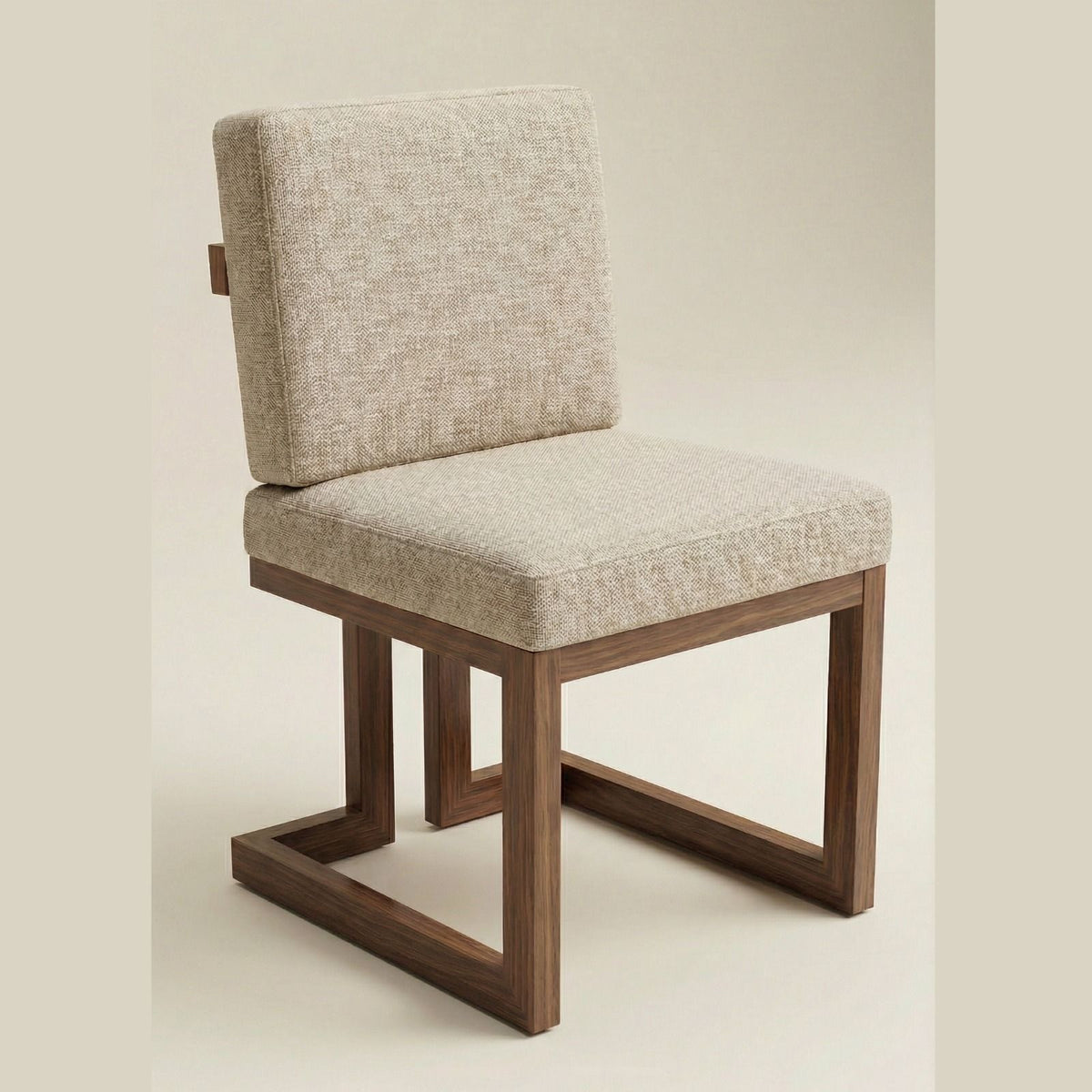 Silla Montel en Rosa Morada Sólida y Lino · Arquitectónico