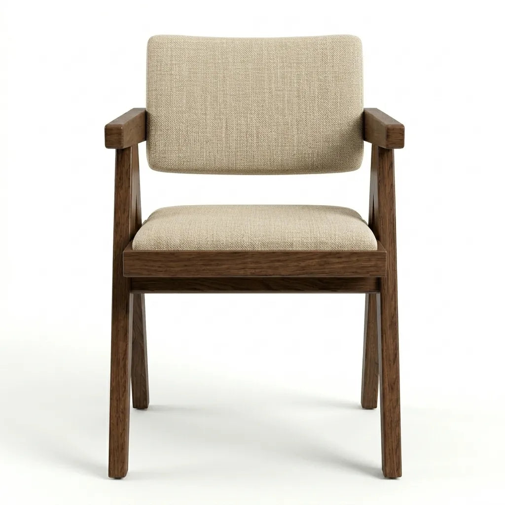 Silla Quourom en Madera Sólida de Rosa Morada · Presencia Escultural