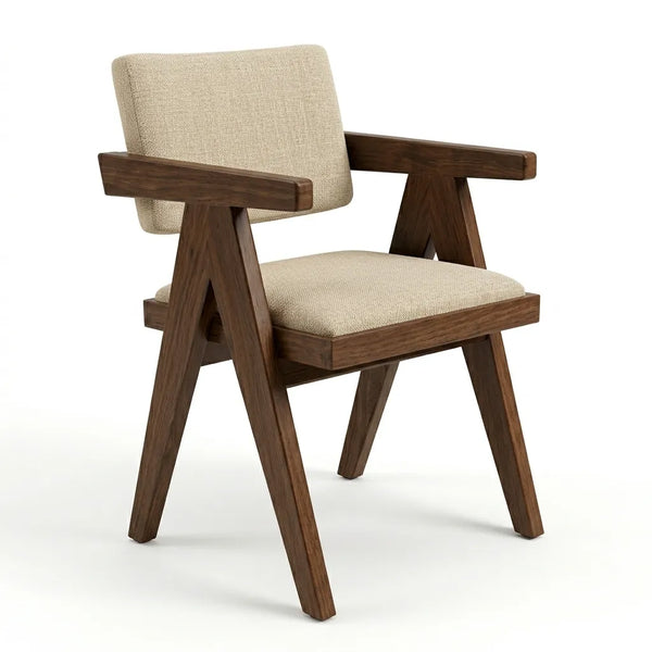 Silla Quourom en Madera Sólida de Rosa Morada · Presencia Escultural