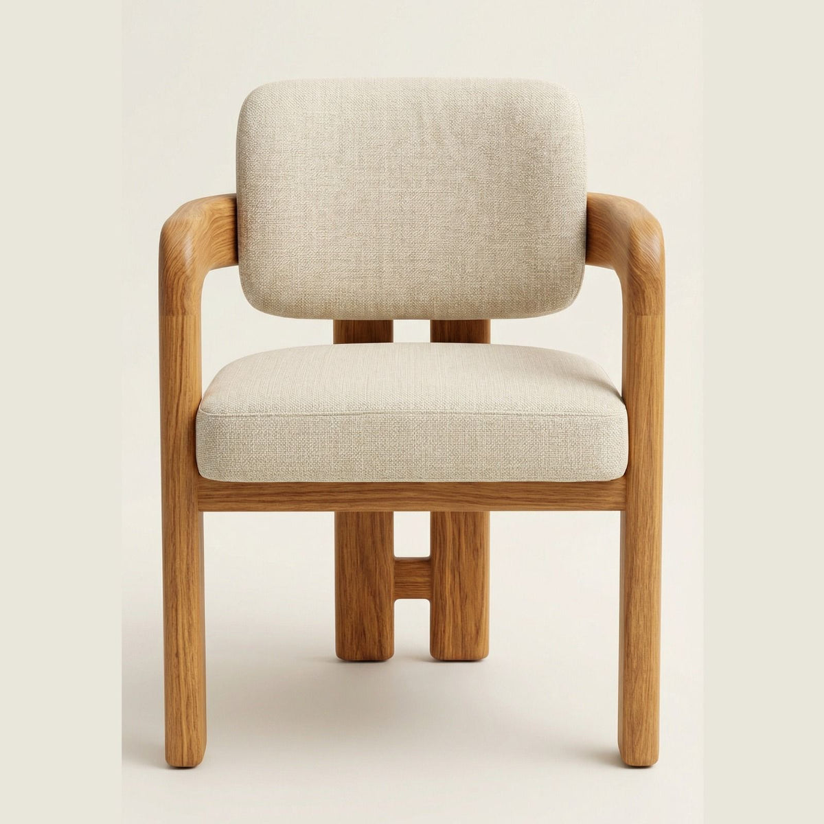 Silla Vesper en Madera Sólida Maciza · Escultural