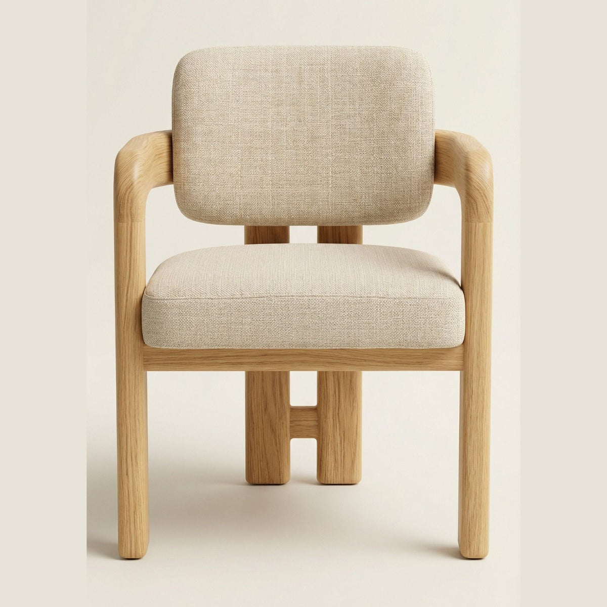 Silla Vesper en Madera Sólida Maciza · Escultural