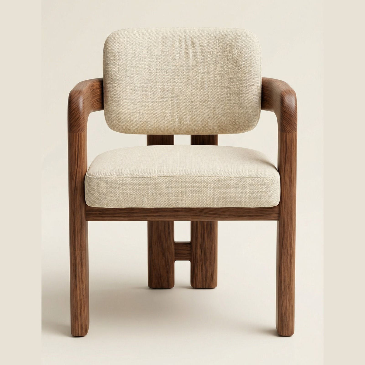 Silla Vesper en Madera Sólida Maciza · Escultural