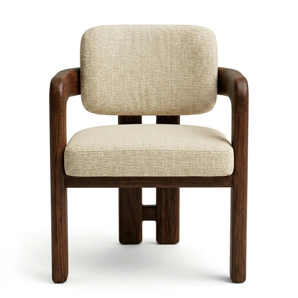 Silla Vesper en Madera Sólida Maciza · Escultural