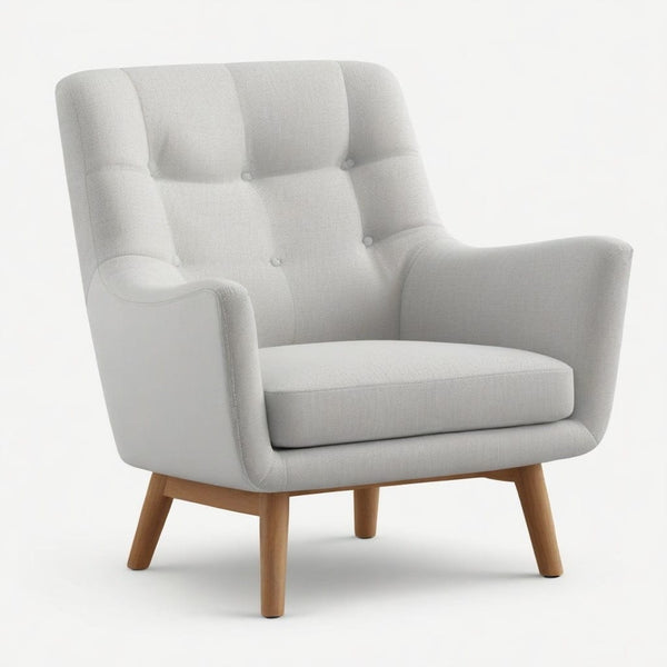 Sillón Confortalia Pino en madera noble, vista principal completa