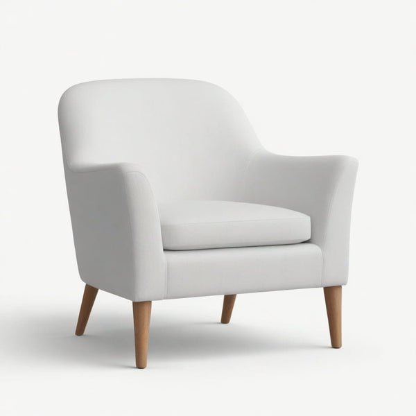 Sillón Velluto Terciopelo en madera noble, vista principal completa