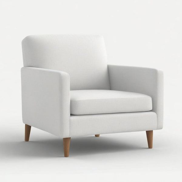 Sillón Rilasso en madera noble, vista principal completa