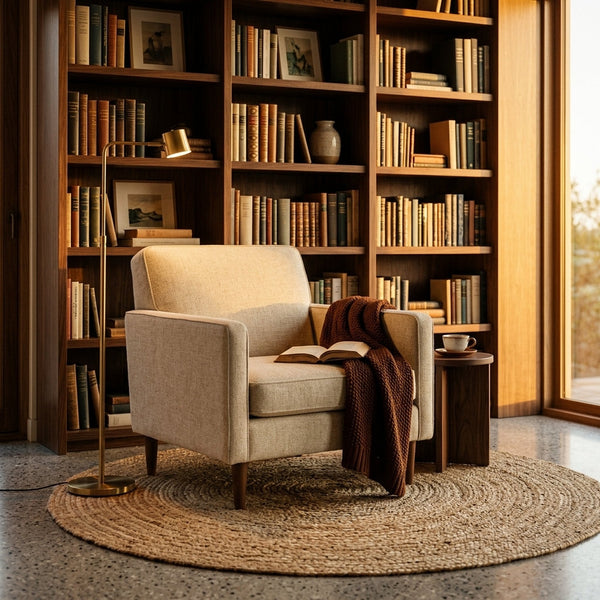 Sillón Rilasso · Madera y Tela · Elegancia Casual - vista alternativa